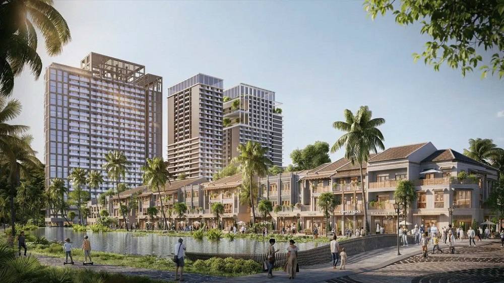 Cảnh quan Sun Group Nha Trang - Giao hòa giữa thiên nhiên và kiến trúc 3 Hồ nước tạo cảnh quan và phù hợp phong thuỷ Á Đông